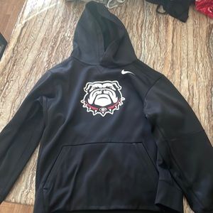 Black Georgia bulldog Nike hoodie
